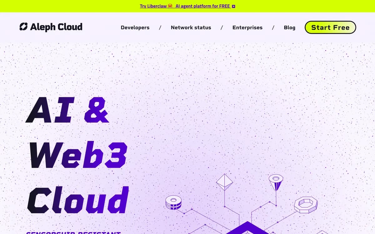 Aleph Cloud screenshot