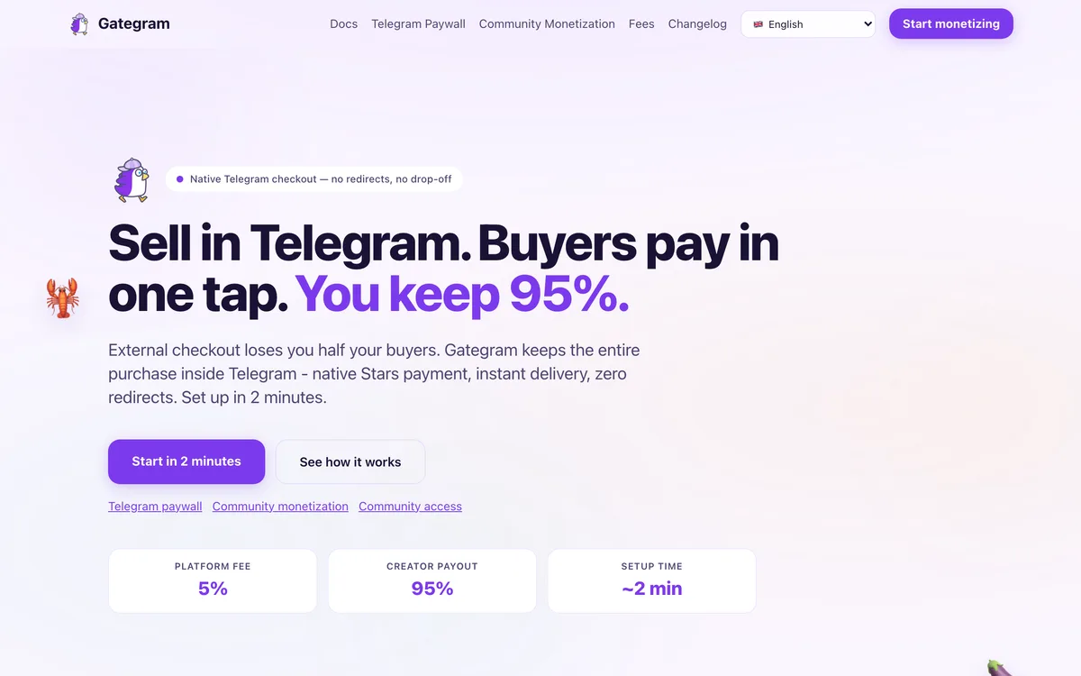 Gategram screenshot